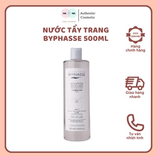 Nước Tẩy Trang Byphasse Charbon Micellar Make-up Remover Solution Than Hoạt Tính Dịu Nhẹ Cho Da Nhạy Cảm 500ml