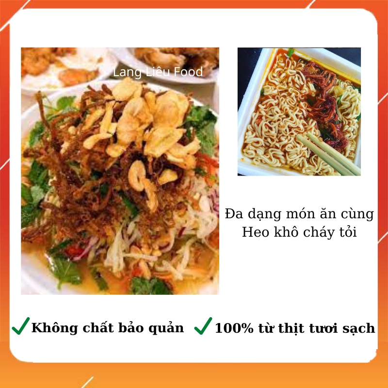 Heo Khô Cháy Tỏi Từ Heo Sạch 🐷 100% THỊT HEO NGUYÊN CHẤT 🐷 Đồ Ăn Vặt Đảm Bảo Vệ Sinh ATTP | BigBuy360 - bigbuy360.vn