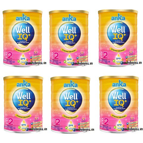 Combo 3 lon Sữa bột Anka Well IQ+ Step 2 - 900gr