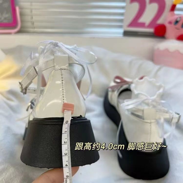 Giày Da Đế Dày Phong Cách Lolita Nhật Bản Thời Trang Mùa Hè Cho Nữ