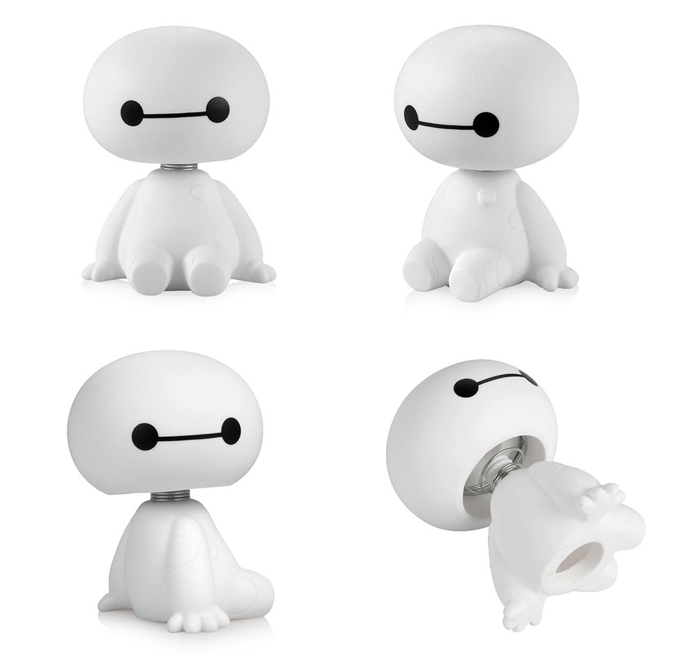 1 Đồ trang trí Nhân Vật Baymax Robot Hoạt Hình Bằng Nhựa Trang Trí Xe Hơi