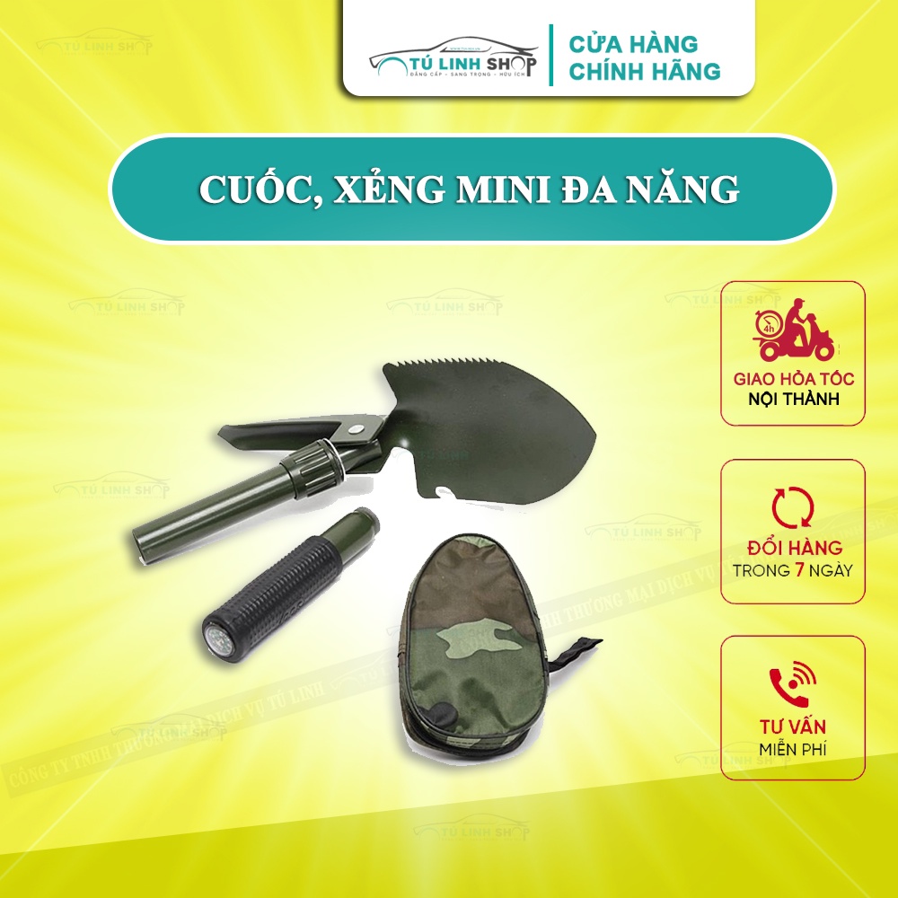 Bộ cuốc xẻng đa năng 4 trong 1