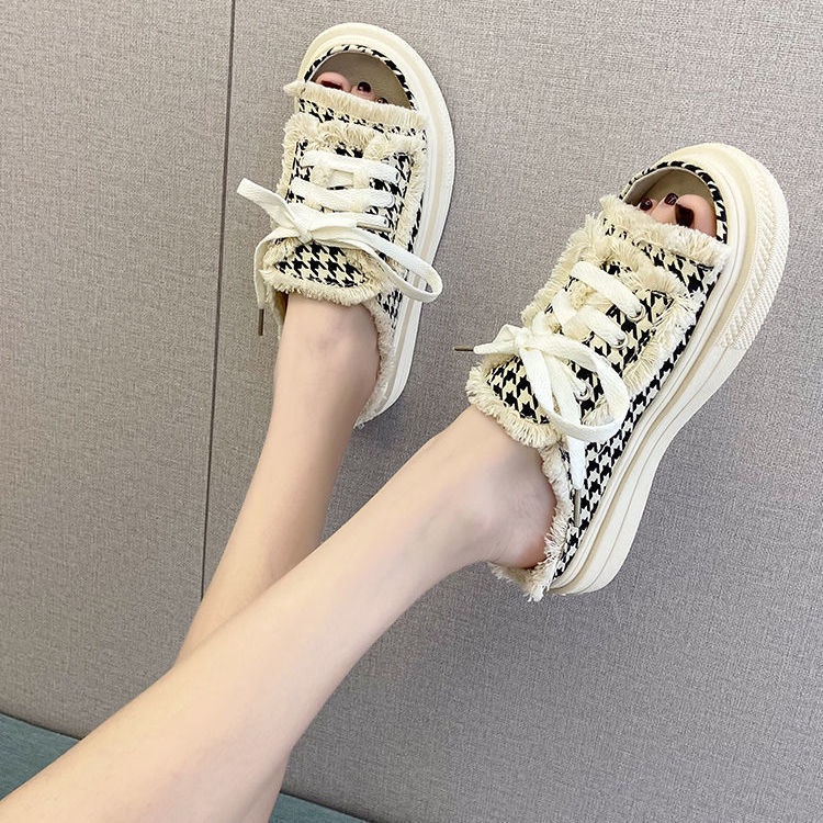 Giày Sandal Bằng Vải Canvas Đế Mềm Thời Trang Mùa Hè Dành Cho Nữ