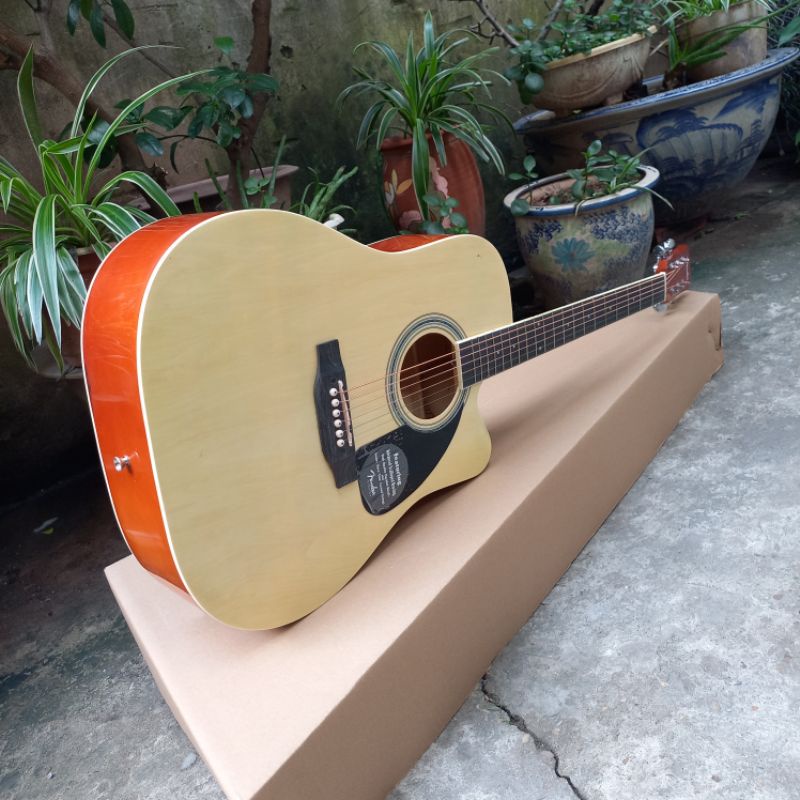 (Rẻ vô địch) đàn guitar acoustic Fender kèm full 10phụ kiện