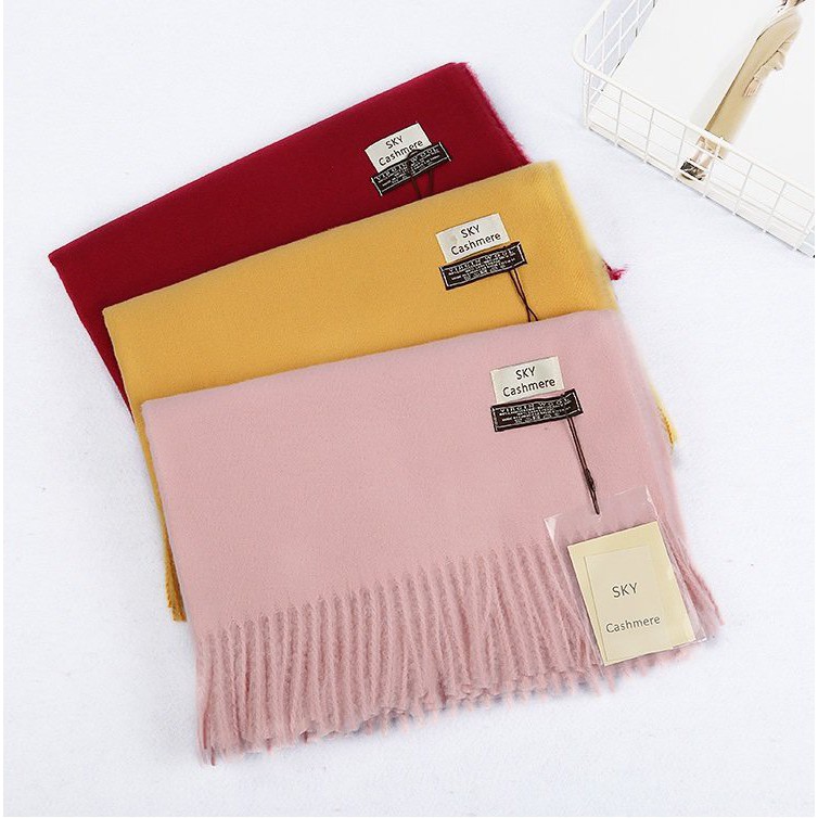 Khăn dạ cashmere chất liệu cao cấp thời trang