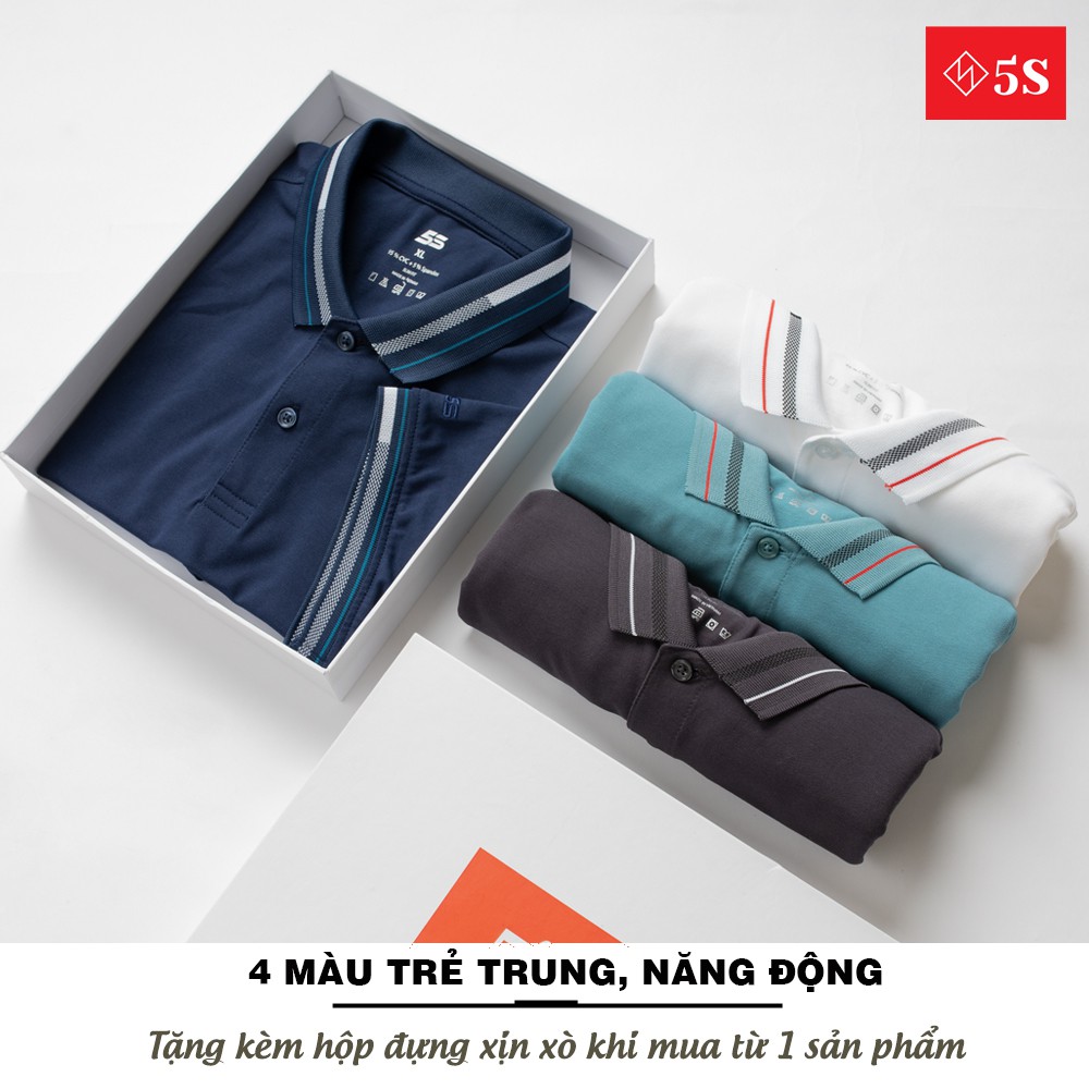 [MUA 2 GIẢM 30K] Áo Thun Nam Polo Có Cổ 5S, Thấm Hút Tốt, Thoải Mái, Trẻ Trung, Lịch Lãm (APC21019-01) | BigBuy360 - bigbuy360.vn