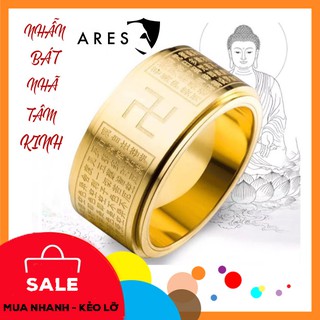 🙏 Nhẫn Nam Khắc Bát Nhã Tâm Kinh Bản Xoay Đem Lại Vạn Sự Như Ý - Bình An May Mắn