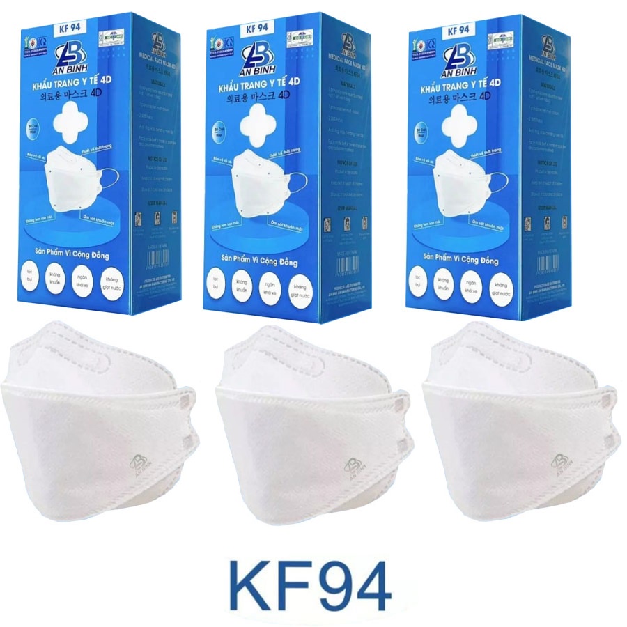 Hộp 30 cái Khẩu Trang KF94 4D An Bình