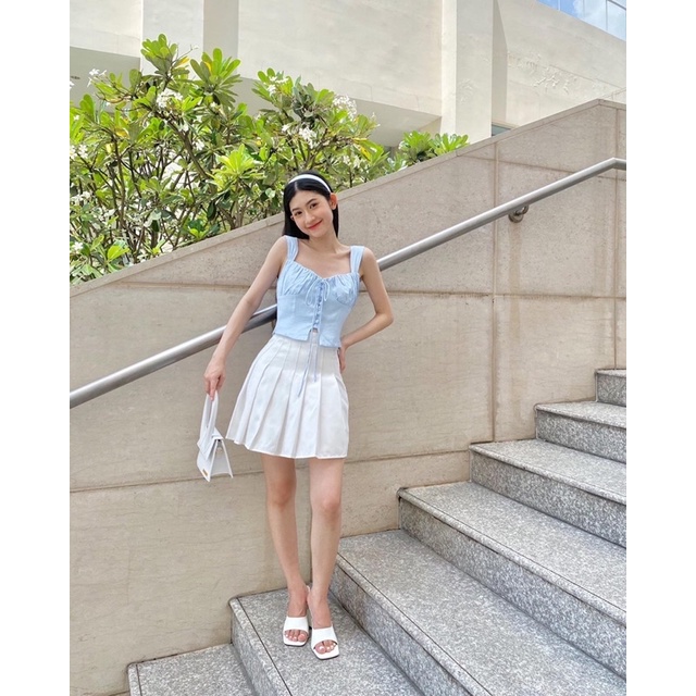 ÂME.STUDIO| Áo croptop ngắn tay  - Rachel Top