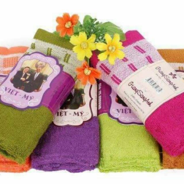 Khăn mặt Việt Mỹ - Khăn mặt mềm mại hàng Việt Nam