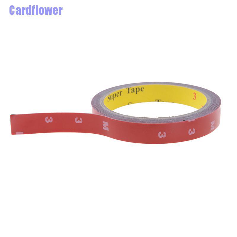 Cuộn băng keo 2 mặt bằng xốp acrylic độ dính cao màu đỏ cho xe hơi