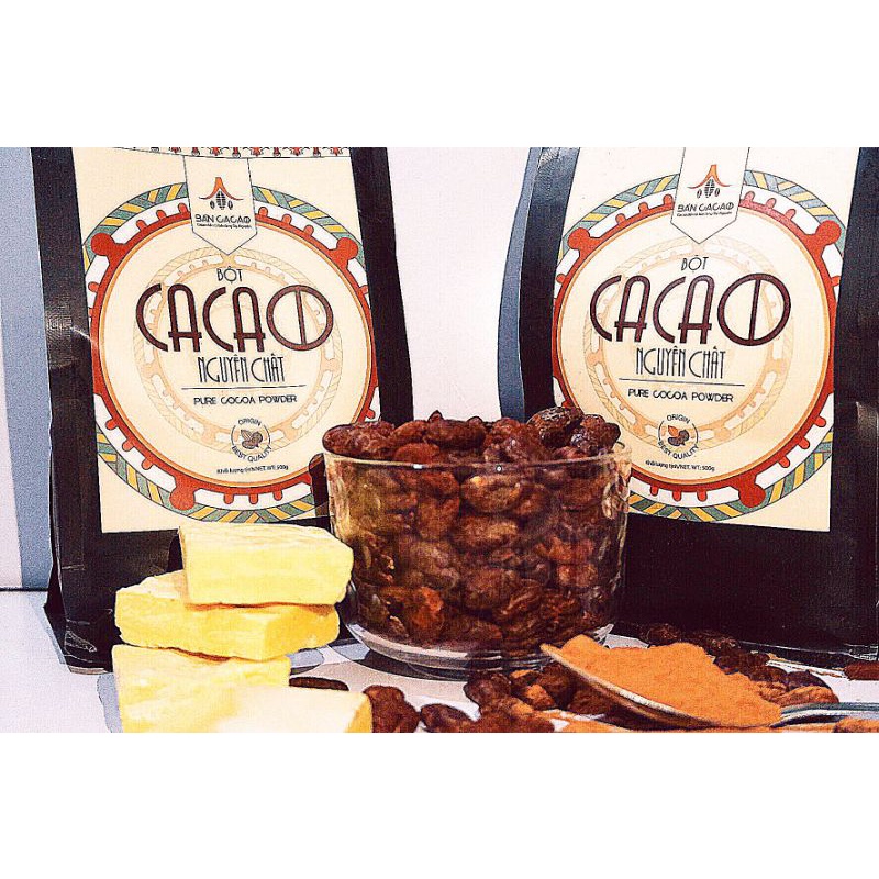 Bơ cacao nguyên chất làm chocolate - Túi zip 500g