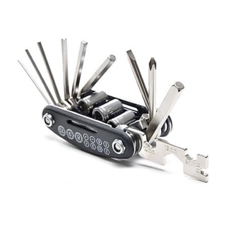 Bộ mở vít và lục giác cầm tay xe đạp nhỏ gọn đa năng 16 chức năng tiện lợi khi di chuyển