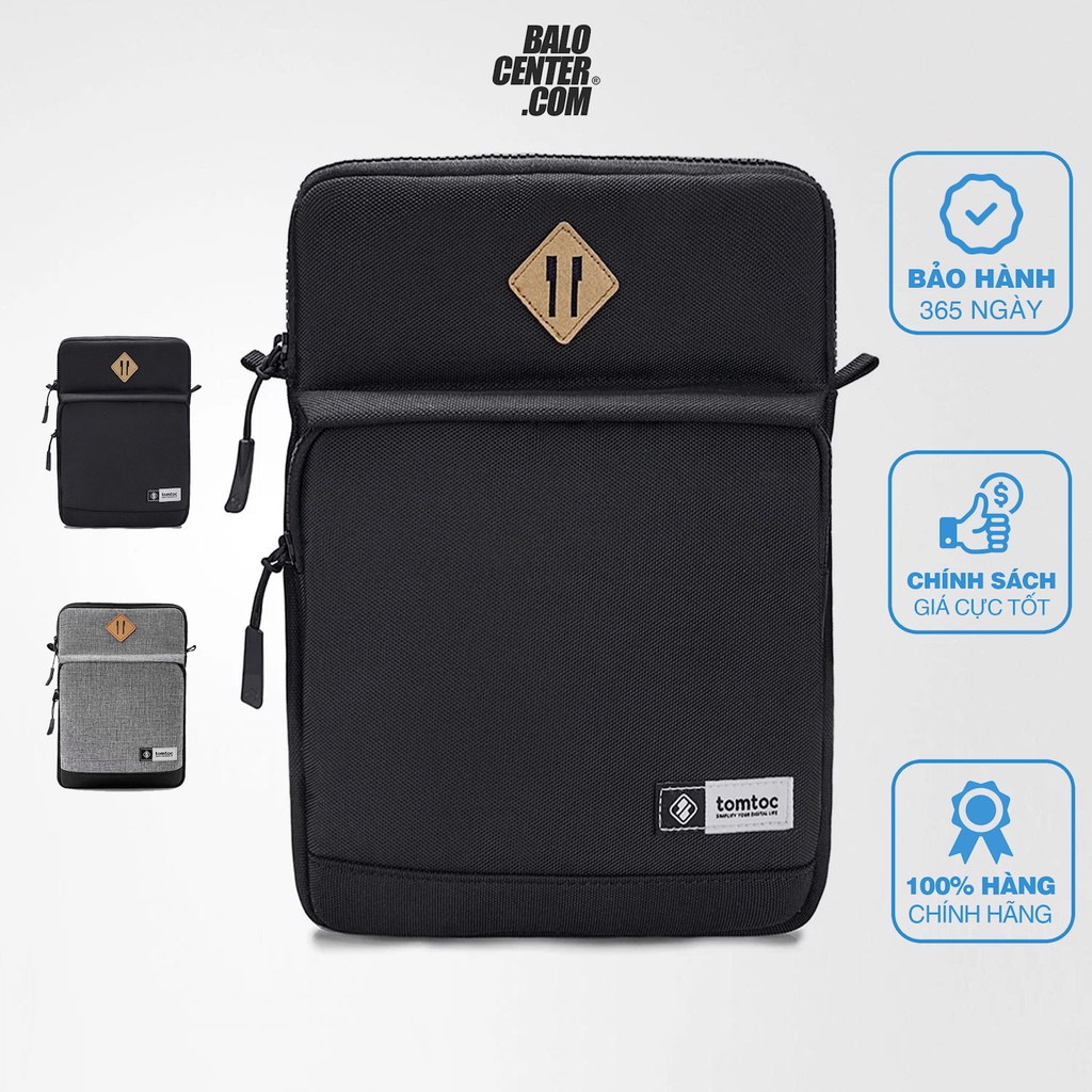 Túi thời trang, túi đeo chéo Tomtoc Multi Function iPad 11'' Black/Grey A20-A01 kiểu dáng năng động gọn gàng BALOCENTER