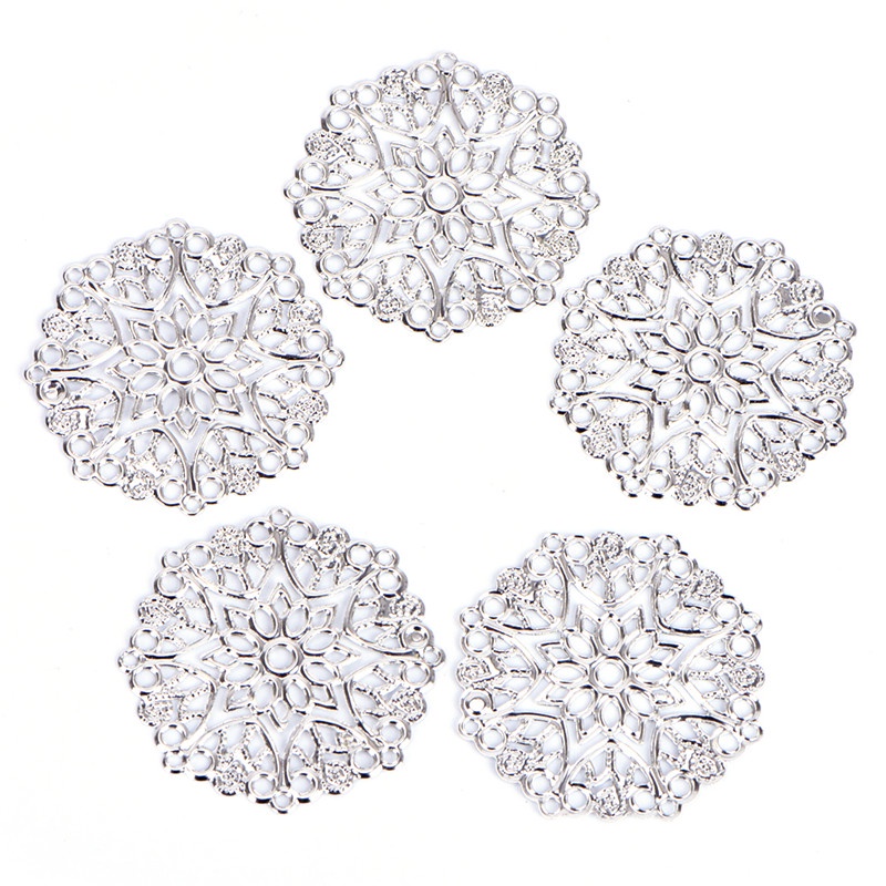 Bộ 50 Đầu Nối Hoa Bằng Đồng Dùng Làm Đồ Thủ Công