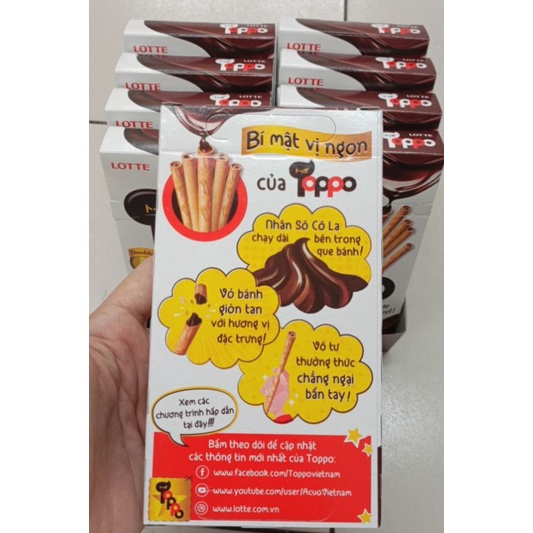 BÁNH QUE TOPPO SOCOLA CÁC LOẠI 40G