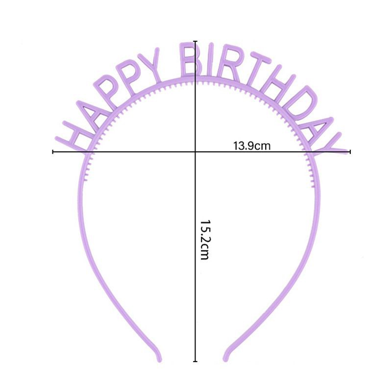 (NGẪU NHIÊN GIÁ RẺ-CHỌN MÀU GIÁ CAO) Bờm cài tóc sinh nhật chữ Happy BIRTHDAY Giá sỉ Giao màu ngẫu nhiên