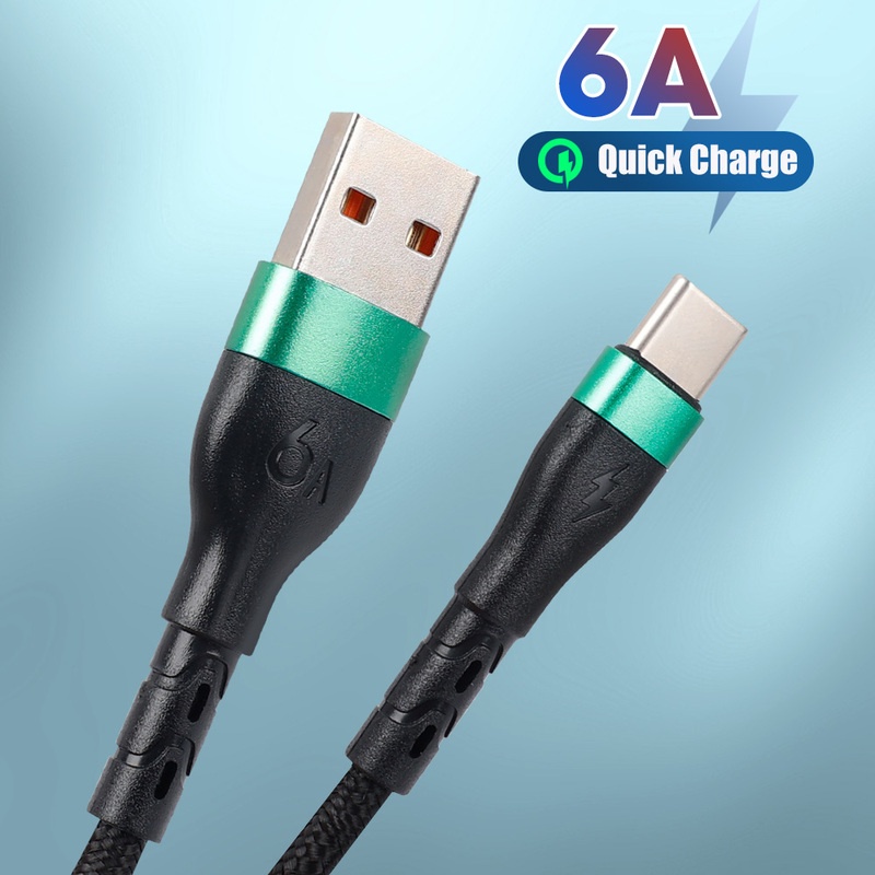 Dây Cáp Sạc Nhanh Usb Loại C 1/2M 6A Dành Cho Điện Thoại Thông Minh