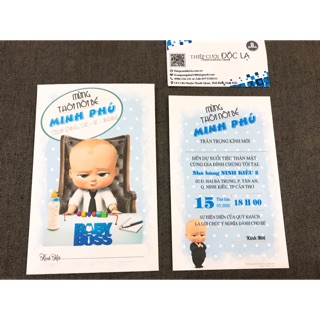 Thiệp Thôi nôi, Sinh nhật, Đầy tháng Baby Boss 3