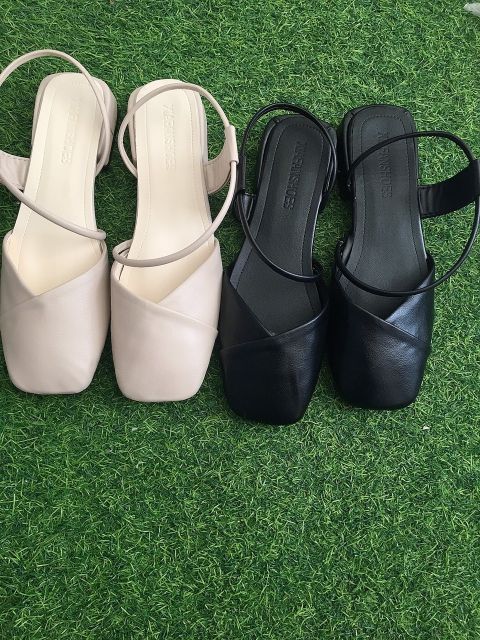Giày sandal mũi vuông phong cách tiểu thư 3p sang chảnh