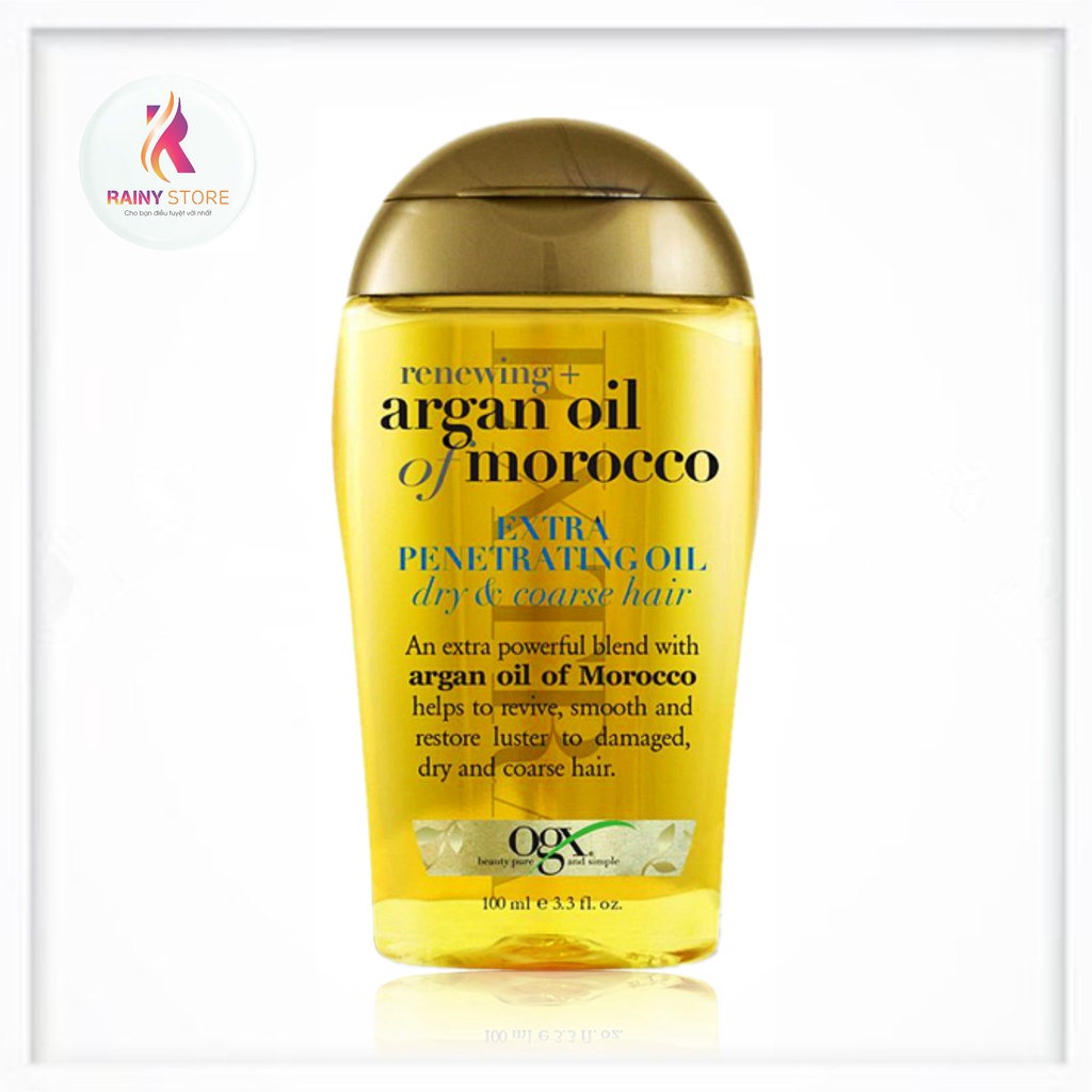 Dầu dưỡng tóc OGX Argan Oil Of Morocco Extra Penetrating Oil Dry &amp; Coarse Hair 100ml