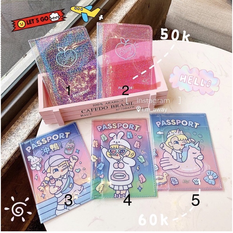 Bao bọc Hộ Chiếu - Passport cover trong dễ thương