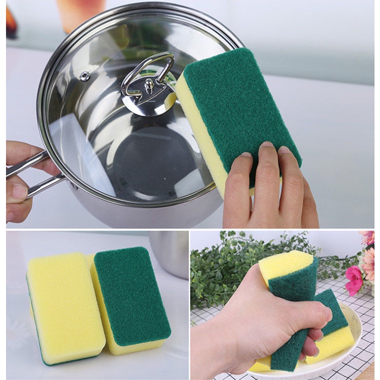 Miếng Bọt Biển Vệ Sinh Chén Dĩa Tiện Lợi
