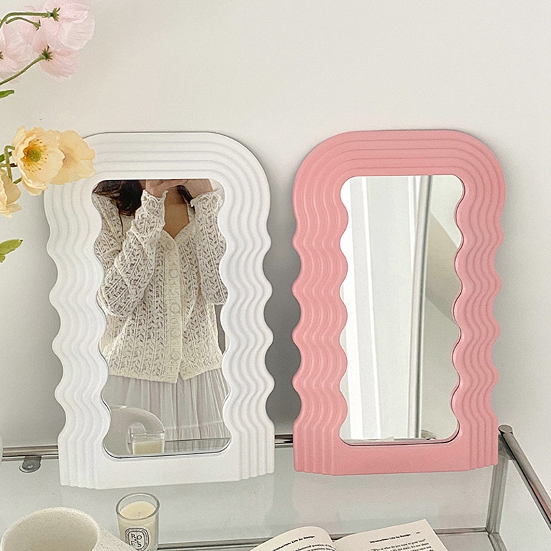 Gương Trang Điểm Để Bàn Hình Gấu Hoạt Hình Bằng Acrylic