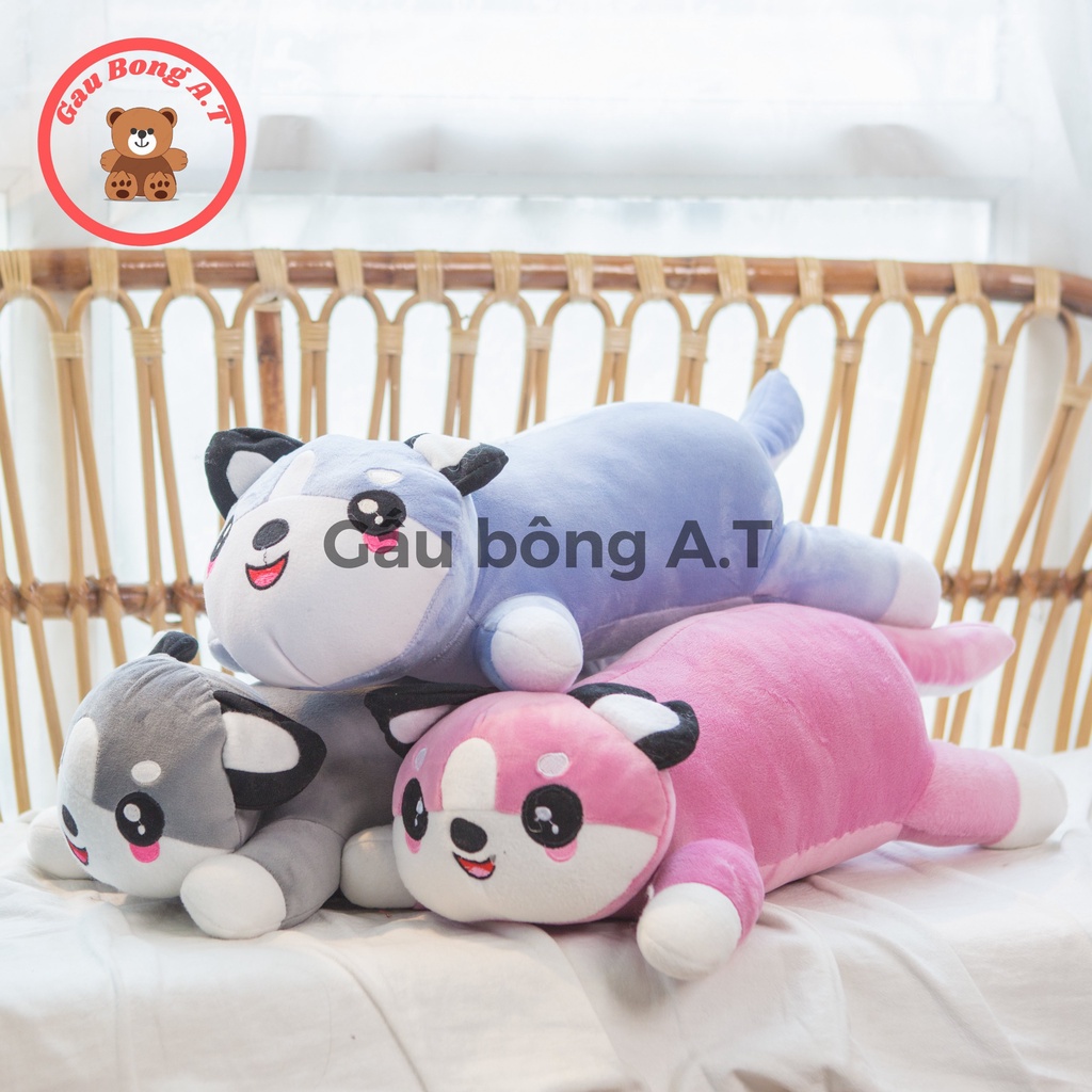 HOT Gấu Bông Mèo Ngáo Husky siêu xinh nhiều màu săc size 40cm