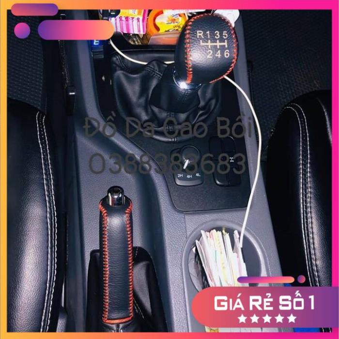Bọc Da Cần Số, Tay Phanh Xe MAZDA BT50 SỐ SÀN . DA BÒ TỰ NHIÊN, NHIỀU MÀU SẮC