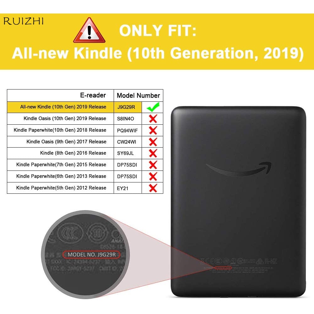 Bao da máy tính bảng PU thông minh cho All-New Kindle 10th Kindle 10th J9G29R 2019