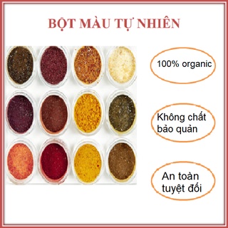 Bột màu thực phẩm tự nhiên từ rau củ quả