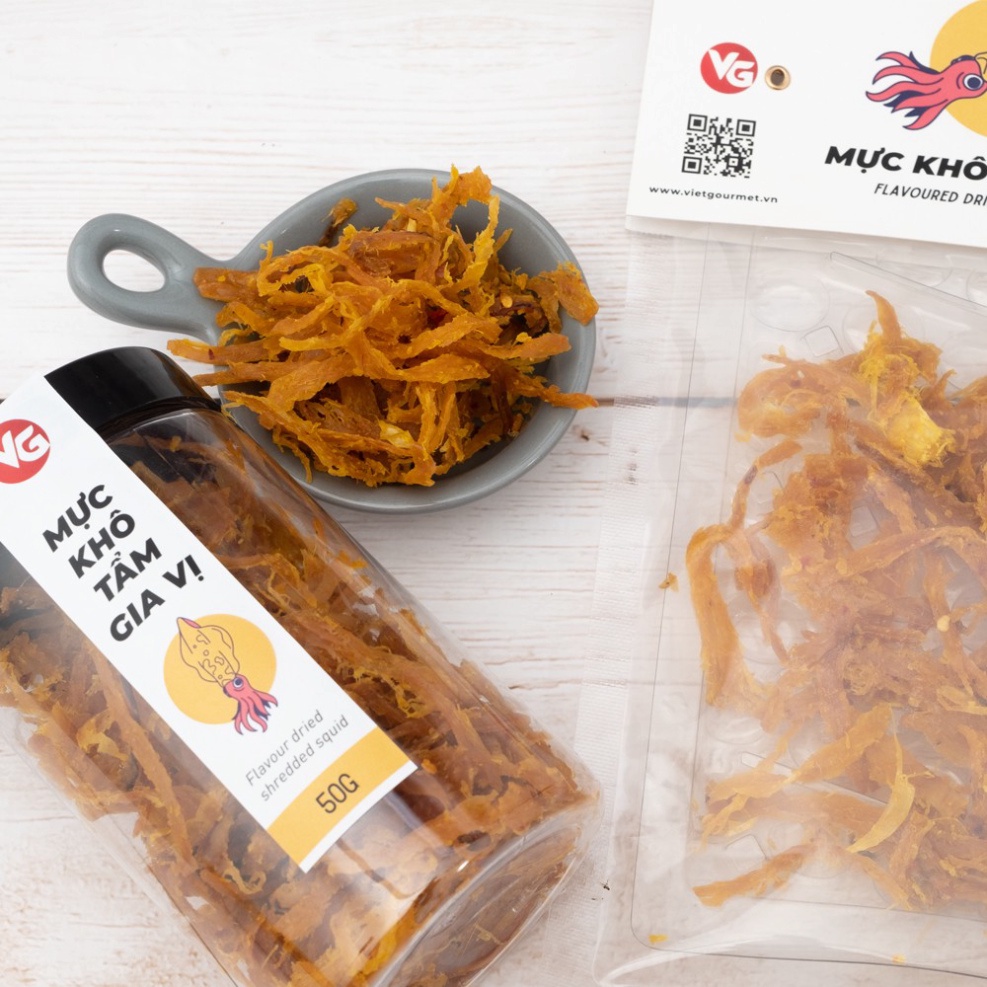 [VN xuất khẩu] Mực khô tẩm gia vị ăn liền vị cay dai uống kèm bia, ăn vặt ngon rẻ chuẩn bài cho lúc xem phim xem bóng đá | BigBuy360 - bigbuy360.vn