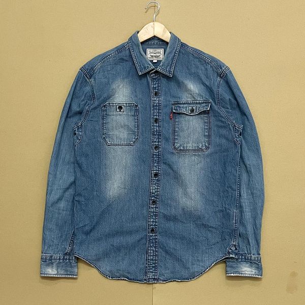 Áo Sơ Mi Jeans Dài Tay Levi's 2Hand,Nam/Nữ (IG:adden.2hand)