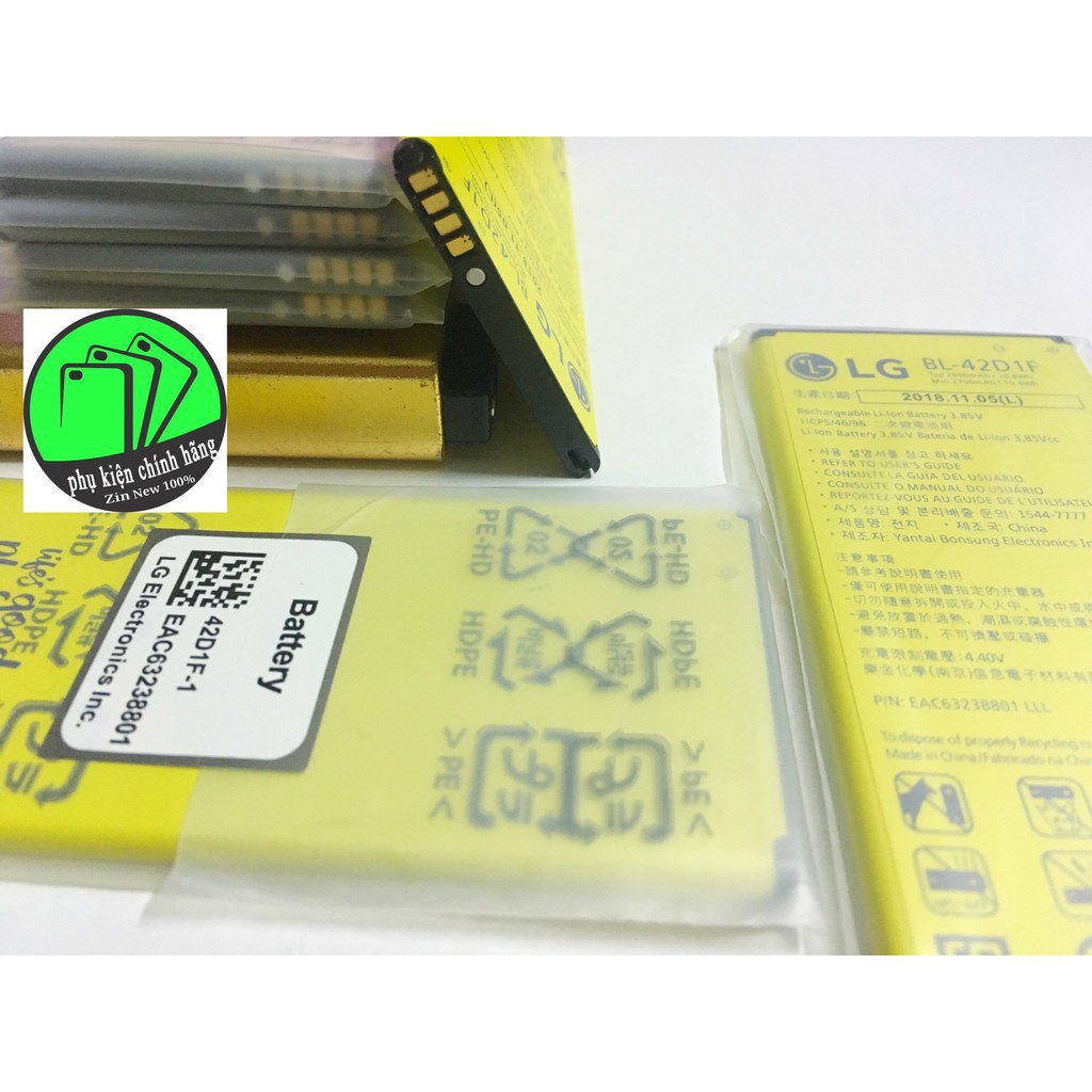 Pin Điện Thoại LG G5 (BL-42D1F) dung lượng lớn 2800mAh Chính Hãng nguyên SEAL Cam kết hỗ trợ khách hàng 24/24/7