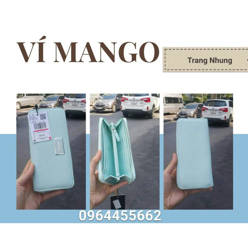 Ví dài Mango sale off có sẵn - hxt kèm bill