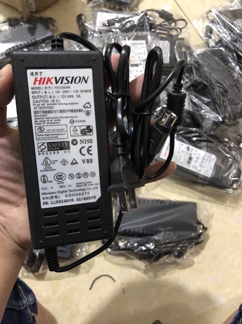 Combo 2 chiếc adapter đầu ghi hikvision 12v 5a