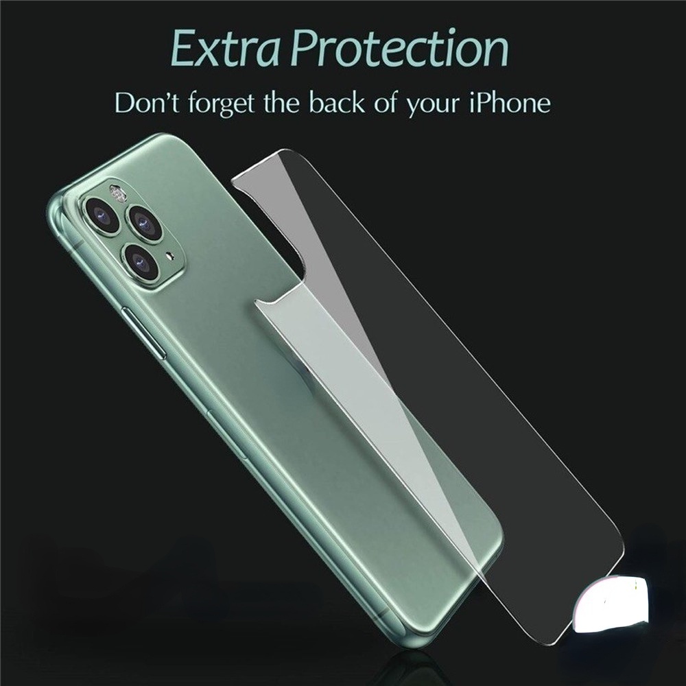 Kính cường lực bảo vệ màn hình và mặt sau thích hợp cho IPhone 12 11 Pro Max X Xs Max XR 8 7 Plus 6 6s