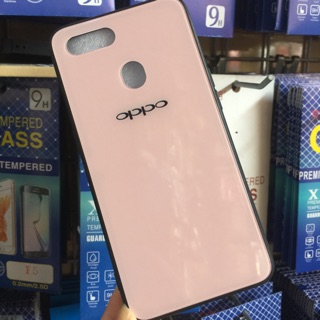 Ốp lưng oppo A7 viền dẻo lưng kính cường lực cực đẹp