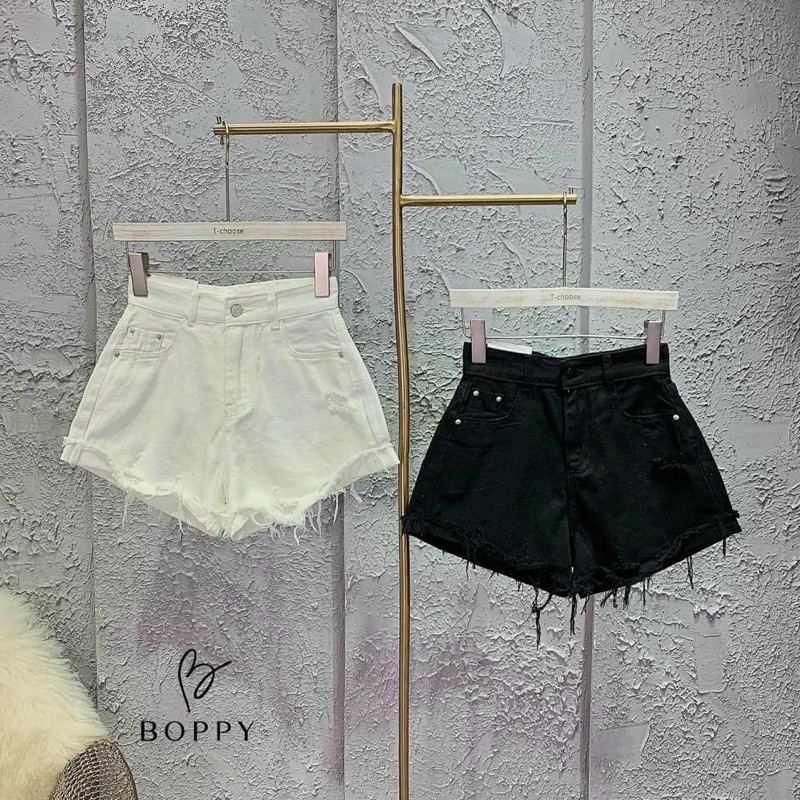 Short bò rách gấu 2 màu trắng, đen siêu xịn đẹp. Size S M L