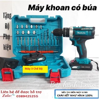 Máy Khoan Pin MAKITA 26V ,3 Chế độ, Tặng bộ phụ kiện 24 chi tiết, Lõi đồng