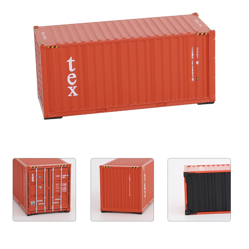 1:87 Tỷ lệ Trang trí phụ kiện tàu container mô hình 20ft