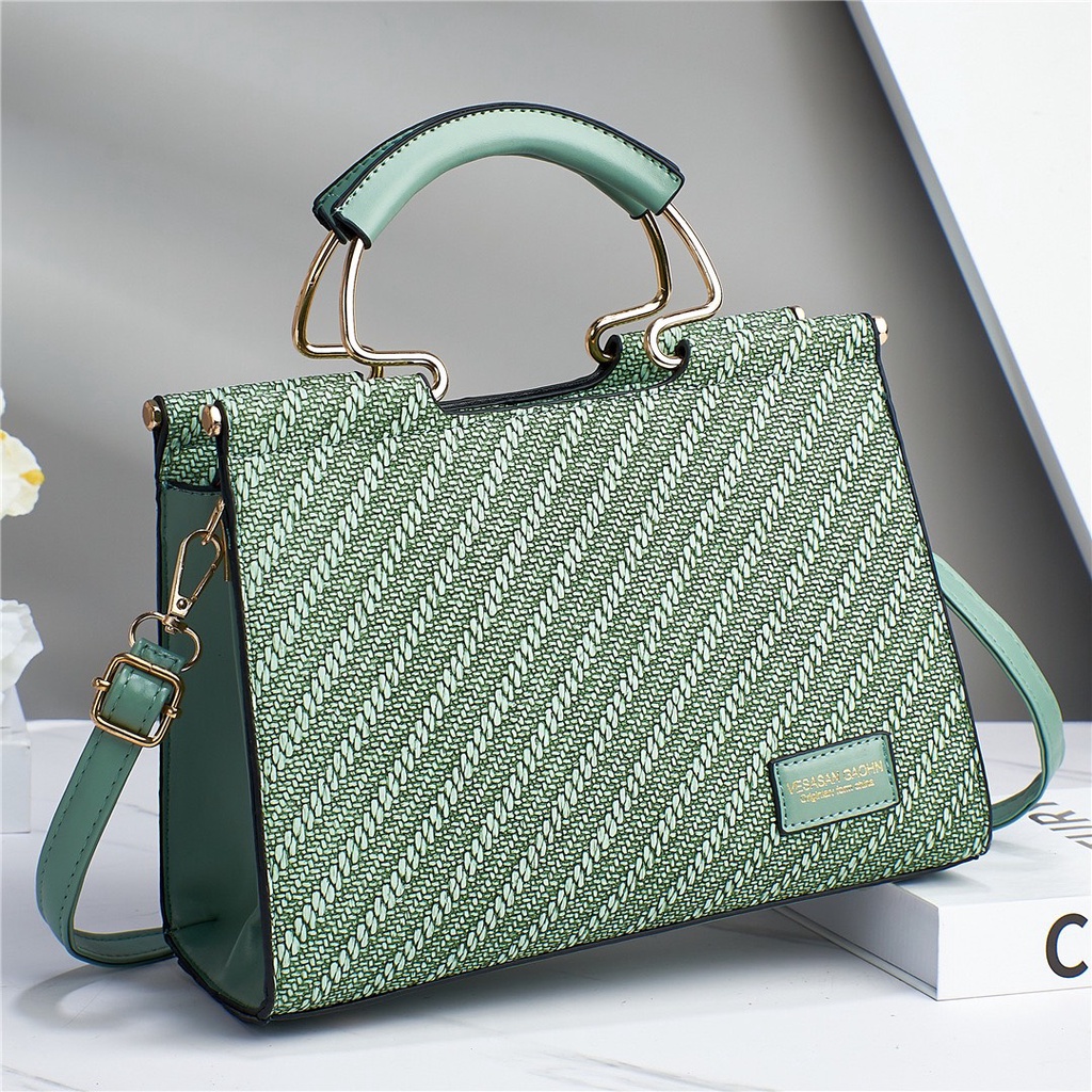 [XẢ KHO] Túi đeo chéo nữ phối quai xách vải da mềm mịn phong cách trẻ trung Hàn Quốc - Hàng Quảng Châu Cao Cấp (TT15)