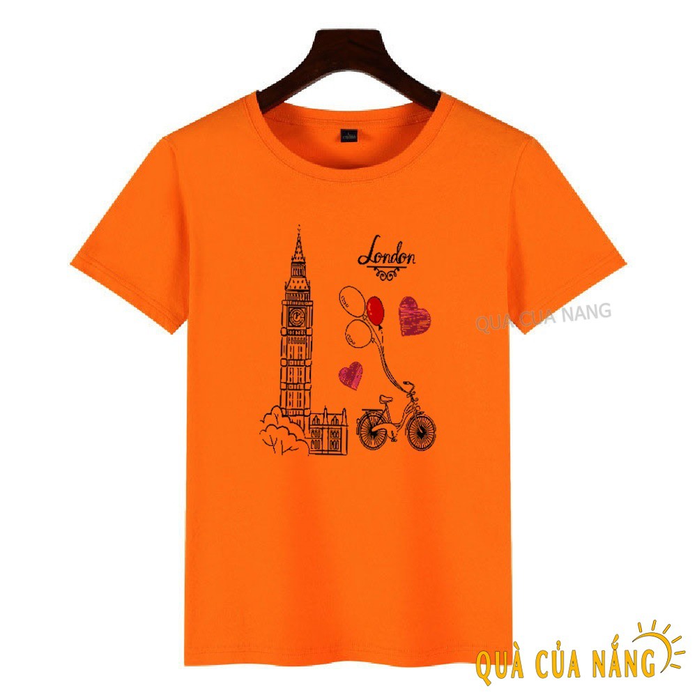 Áo Thun Nữ In Hình London Đồng Hồ Xe Đạp Dễ Thương AT-084 | BigBuy360 - bigbuy360.vn