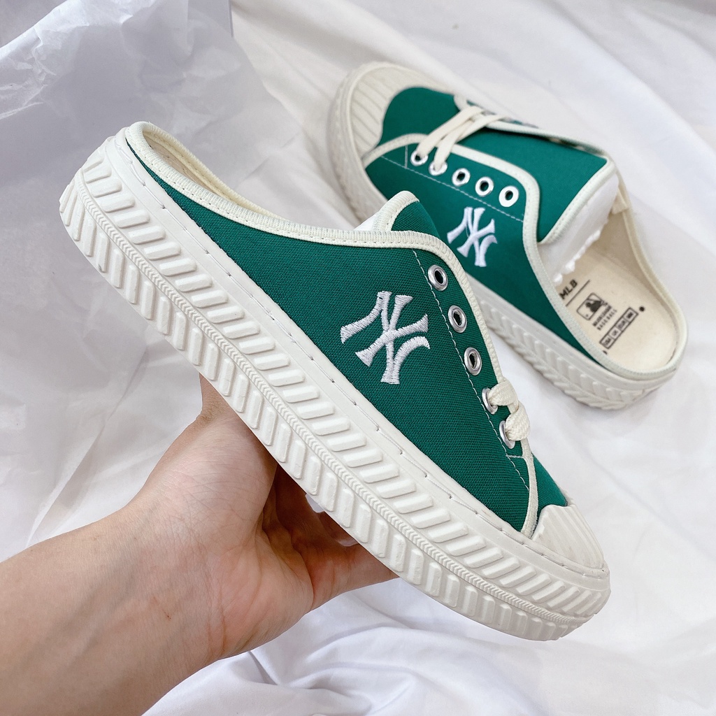 Giày Thể Thao Nữ Ngô Thắng MIB NY Đạp Gót Xanh Lá