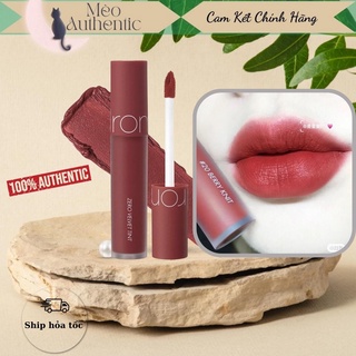 Son Romand Zero Velvet Tint - 20 Đỏ Cam Nâu