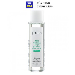[Mã FMCG8 - 8% đơn 250K] [QUÀ TẶNG] [HB GIFT] Tẩy trang dạng nước Make P:rem Safe me. Relief Green Cleansing Water 100ml