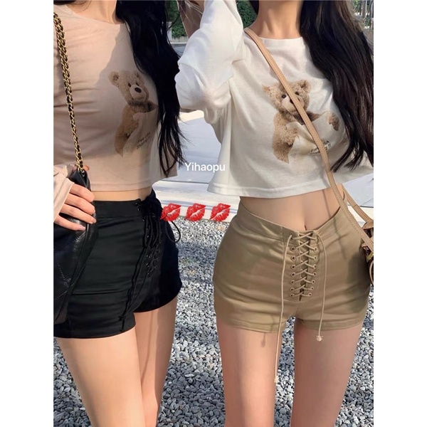 Áo len giấy hình chú gấu dài tay, chiếc áo gây bão mạng hot hit