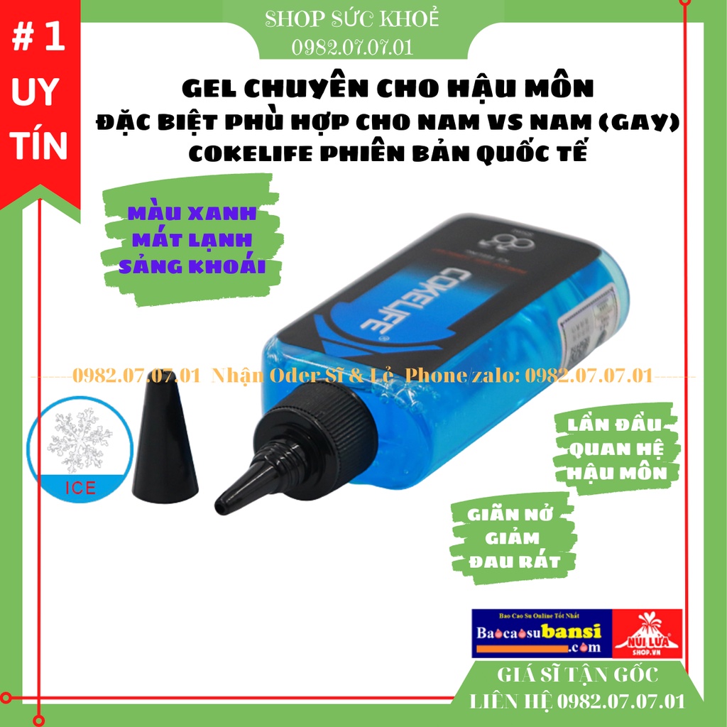 Gel Bôi Trơn Hậu Môn Cokelife Superman Anal 85ml Chuyên Cho Gay, LGBT, Phiên Bản Quốc Tế Trơn Mượt, Tăng Cảm Xúc, Sỉ