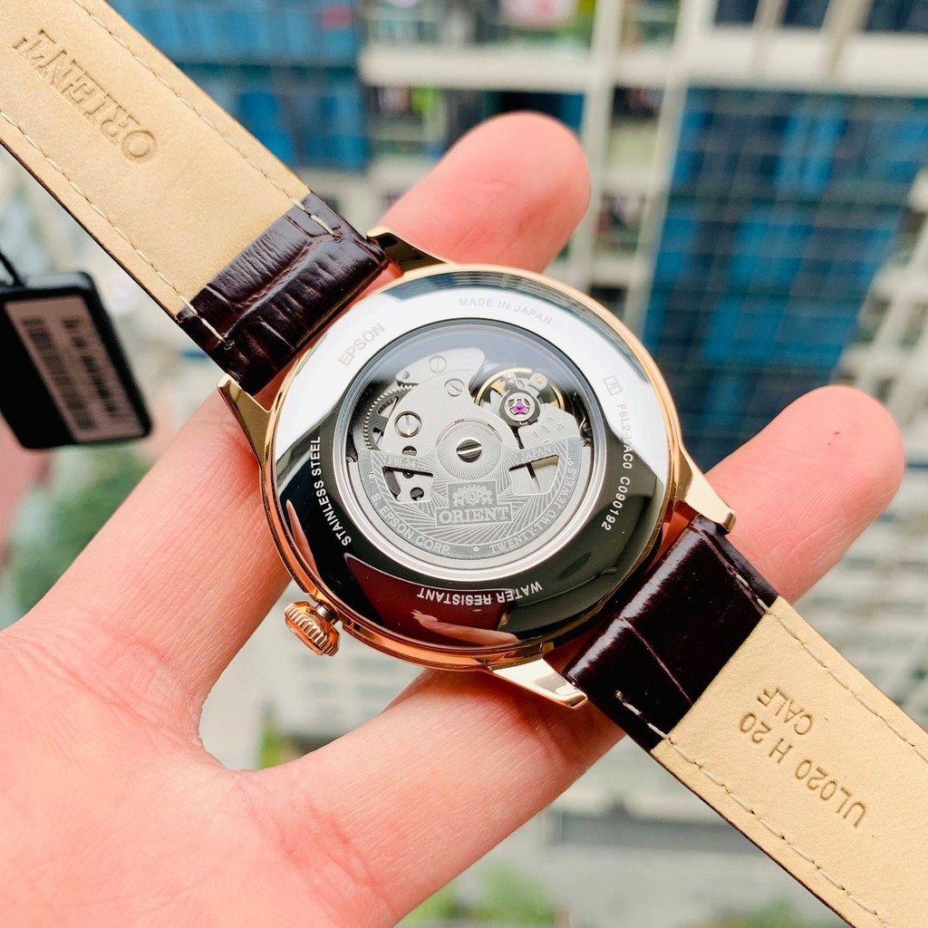 Đồng hồ nam chính hãng Orient Sun & Moon RA-AS0102S - máy cơ tự động - Mặt kính cứng cong